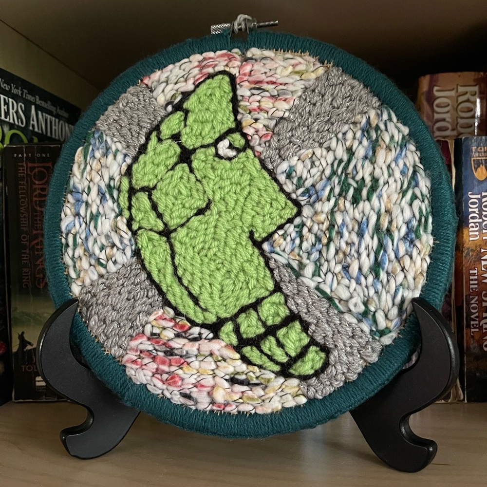 Pokemon punch needle wall hanging - Metapod